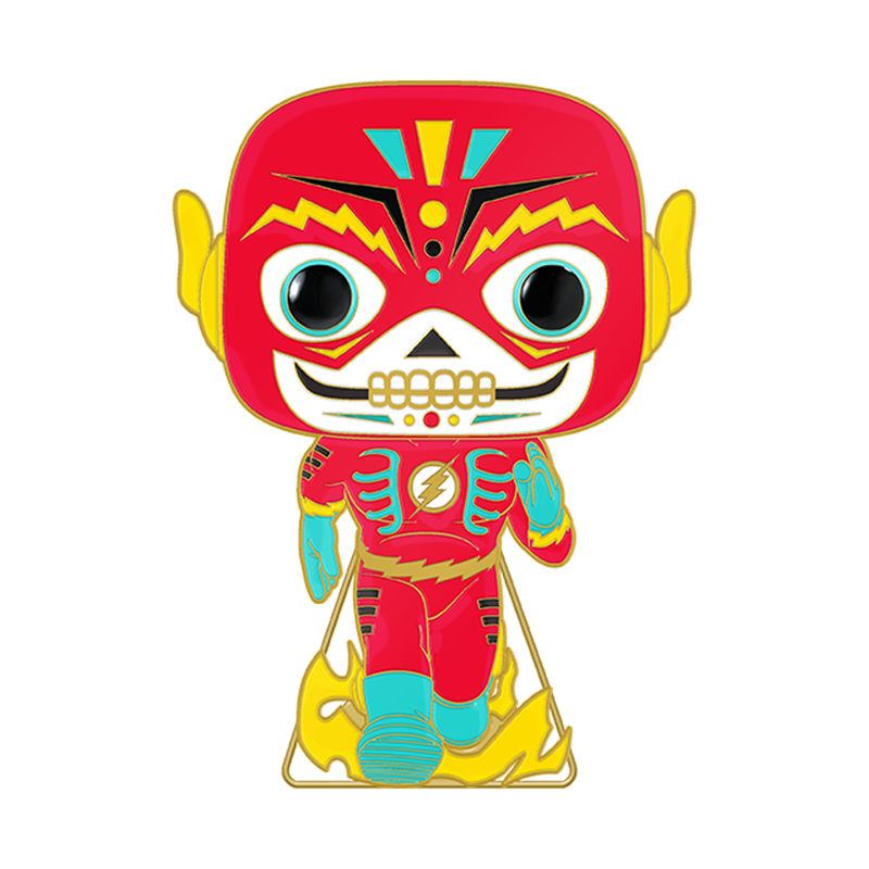 Funko Pop Pin: DC Dia De Los DC - Flash Glow Pin Esmaltado