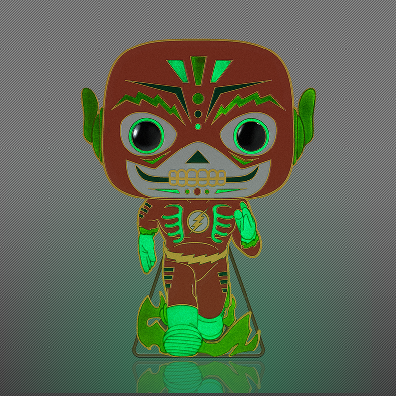 Funko Pop Pin: DC Dia De Los DC - Flash Glow Pin Esmaltado