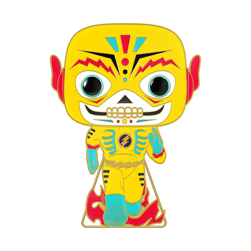 Funko Pop Pin: DC Dia De Los DC - Flash Glow Pin Esmaltado