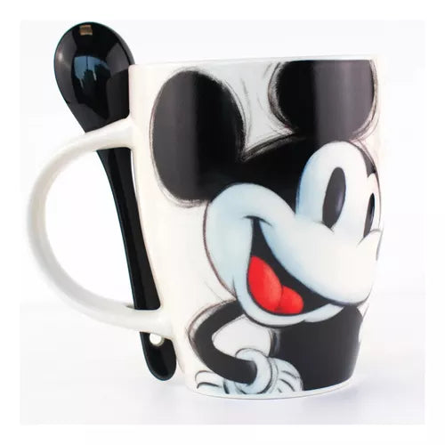 Fun Kids Tarros De Porcelana Con Cuchara: Disney 100 Aniversario - Minnie y Mickey