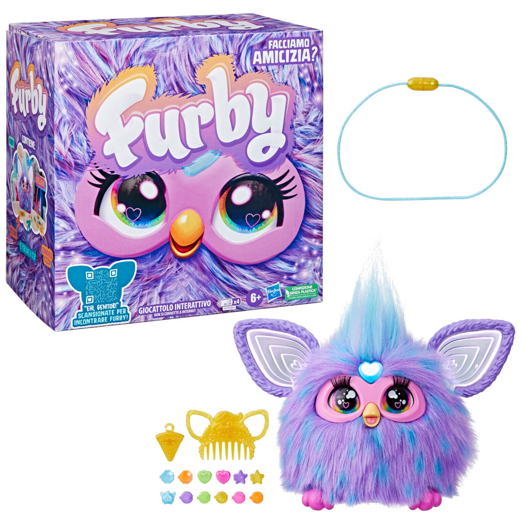 Furby: Furby Color Morado Peluche Interactivo