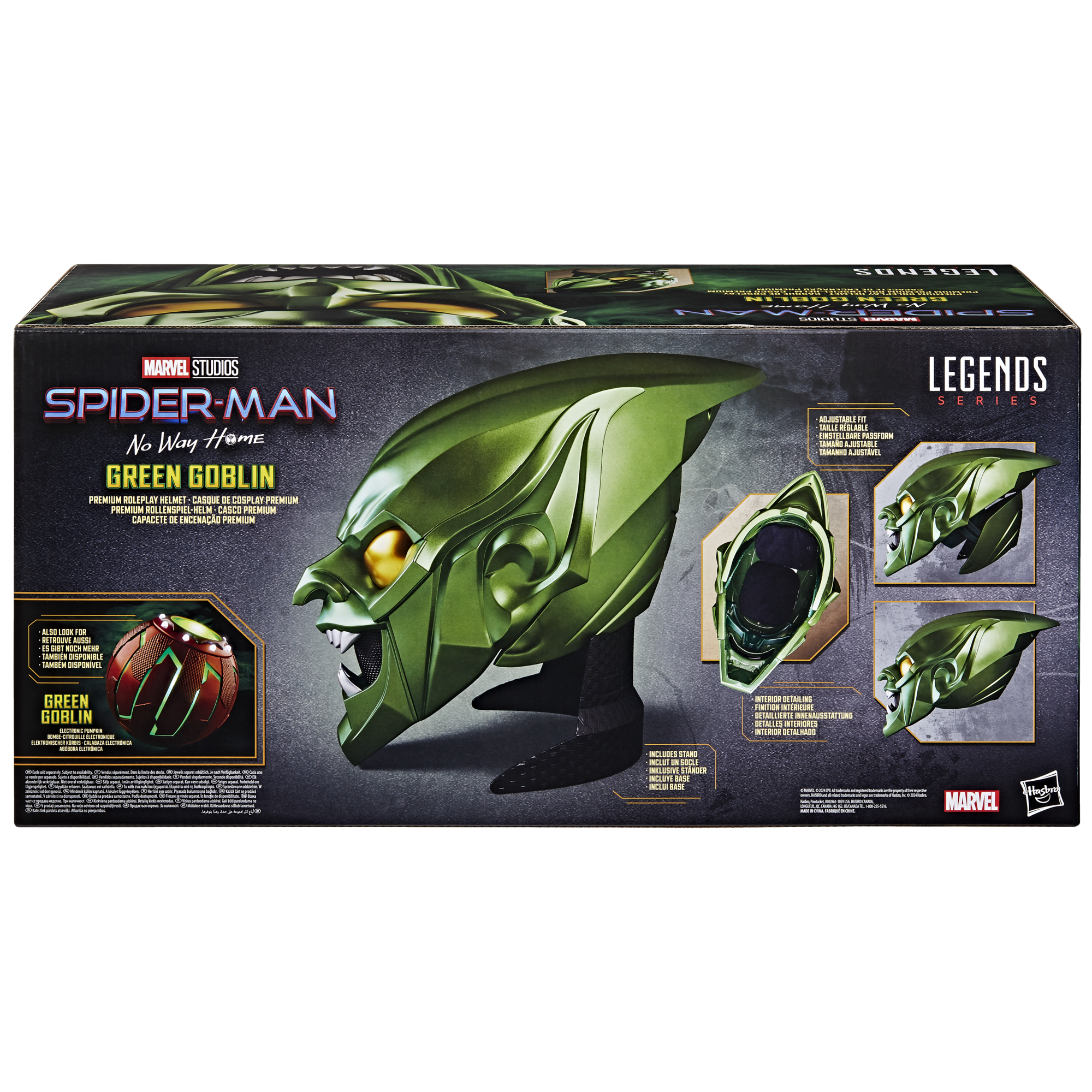 Marvel Legends Series: Spider Man No Way Home - Casco Del Del Duende Verde