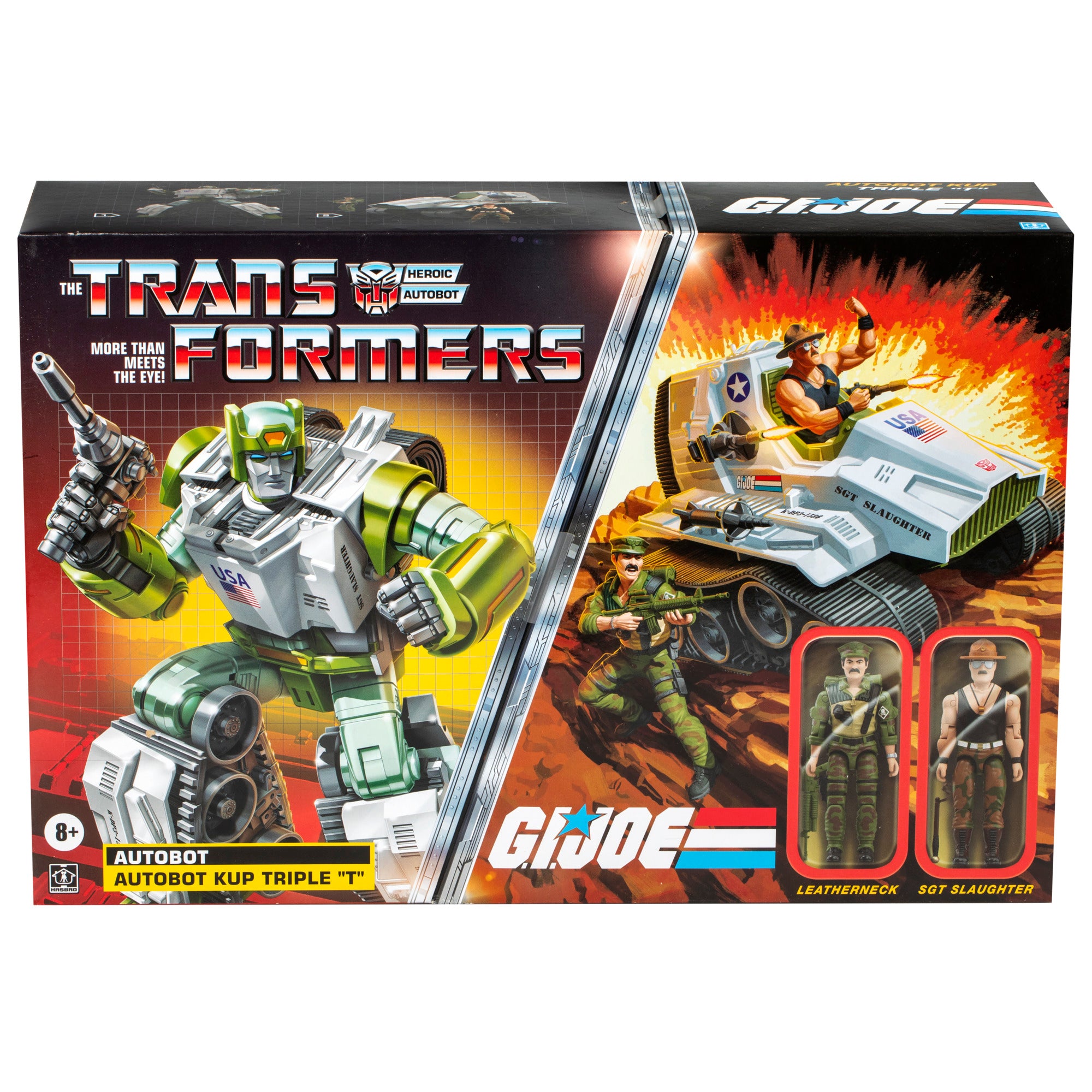 Transformers Collaborative G.I. Joe: Set Autobot Kup Triple T Con Sargento Slaughter Y Leatherneck