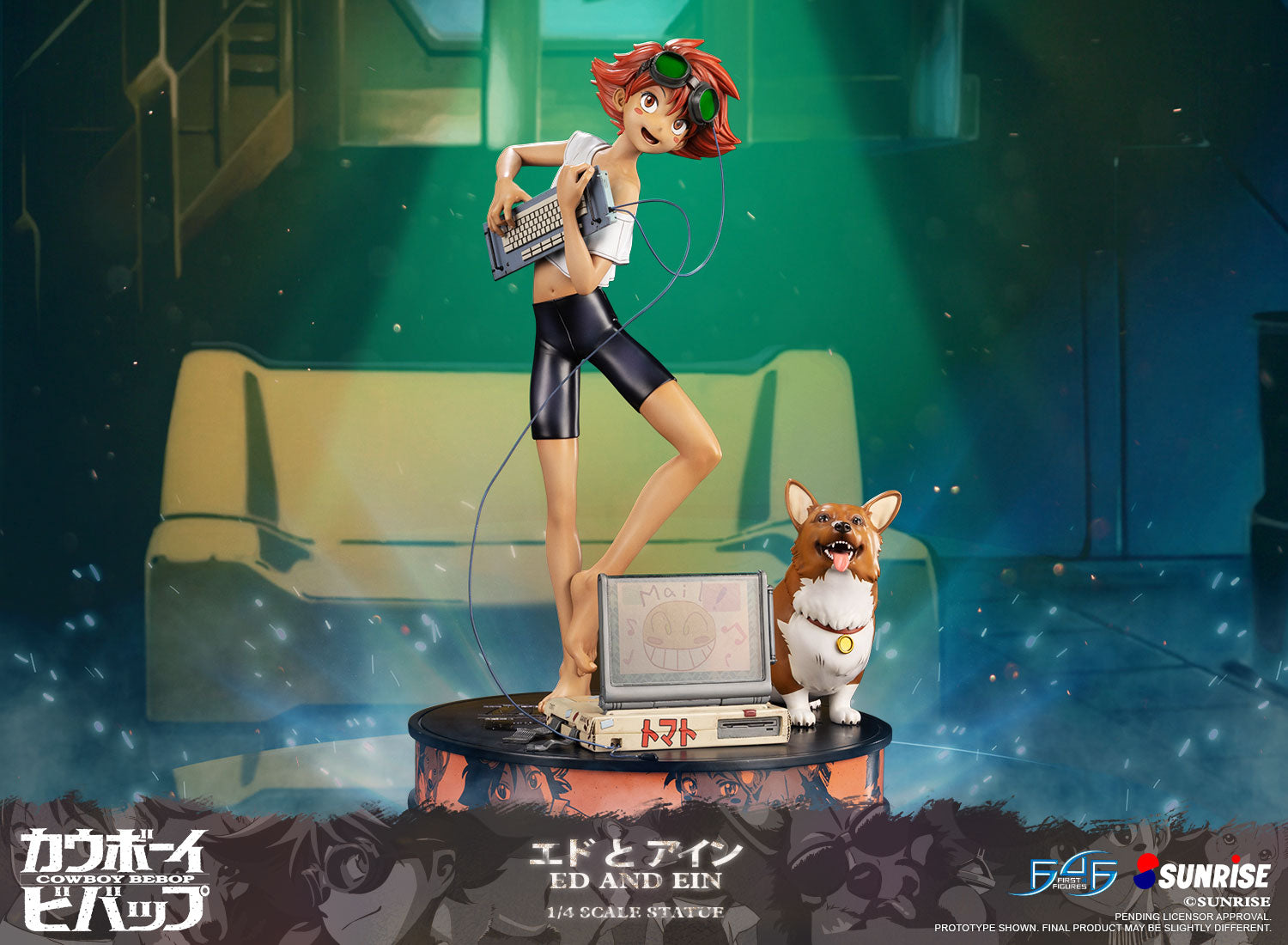 First 4 Figures: Cowboy Bebop - Ed y Ein Edicion Estandar Escala 1/4