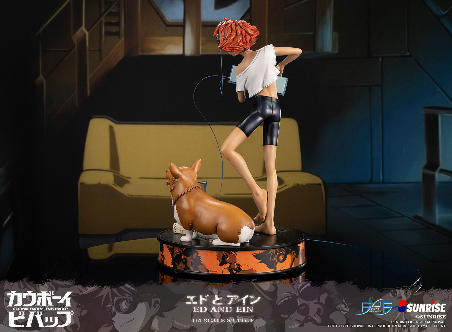 First 4 Figures: Cowboy Bebop - Ed y Ein Edicion Estandar Escala 1/4