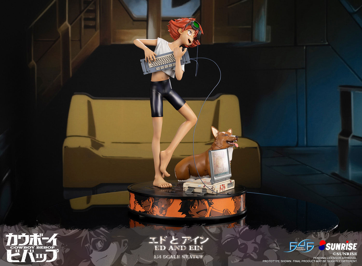 First 4 Figures: Cowboy Bebop - Ed y Ein Edicion Estandar Escala 1/4