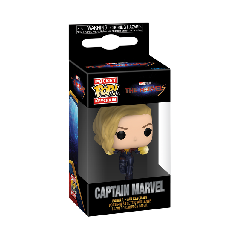 Funko Pop Keychain: Marvel The Marvels - Capitana Marvel Llavero