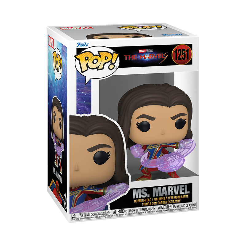 Funko Pop Marvel: The Marvels - Ms Marvel Pose De Lucha