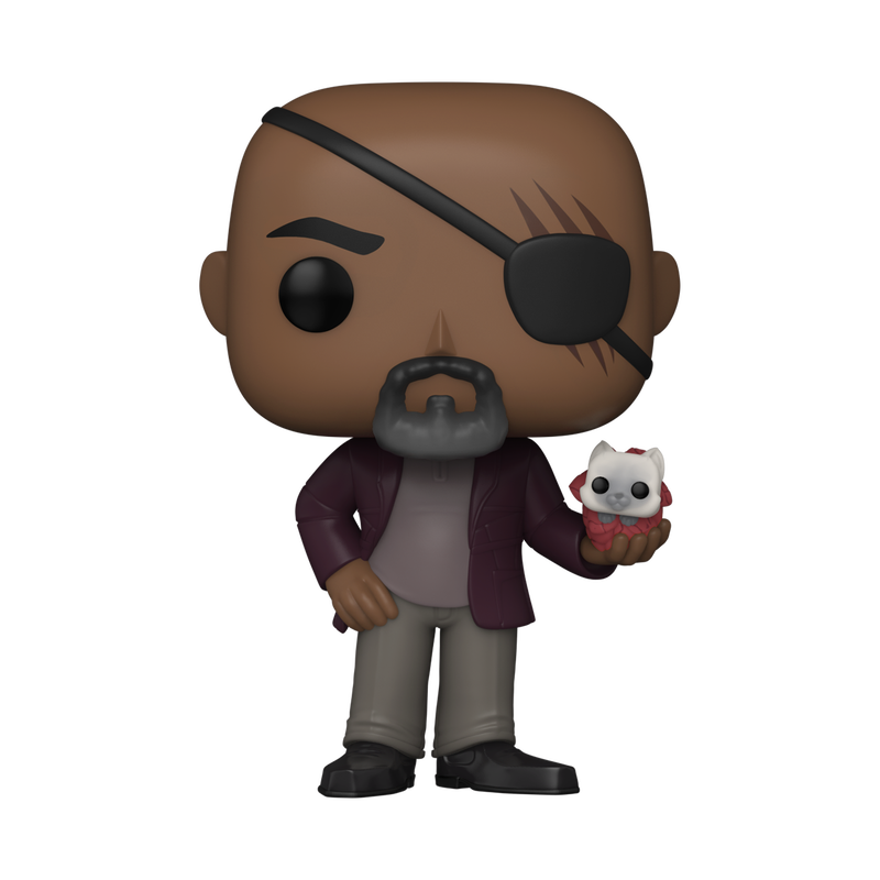 Funko Pop Marvel: The Marvels - Nick Fury Con Flerkitten