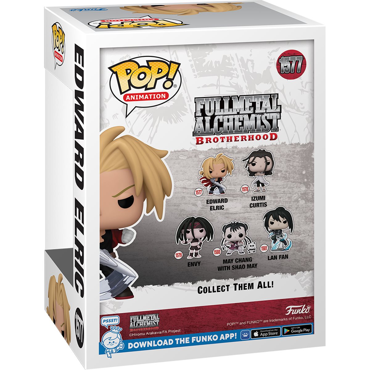 Funko Pop Animation: Fullmetal Alchemist Brotherhood - Edward Elric Con Espada