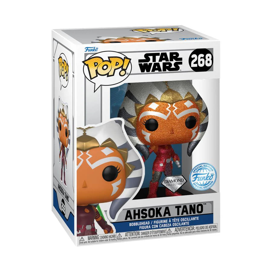 Funko Pop Star Wars: Clone Wars - Ahsoka Diamond Glitter Exclusivo