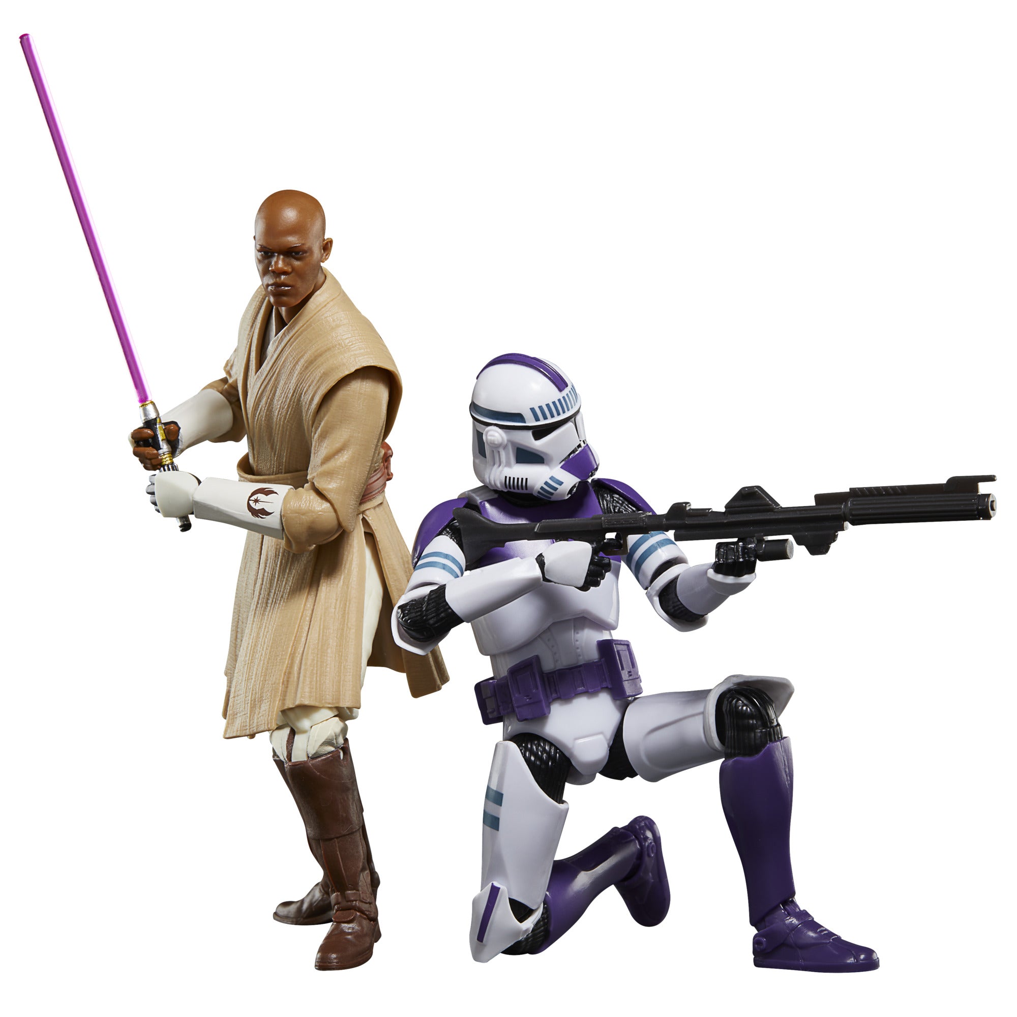 Star Wars The Black Series: Clones Of The Republic - Mace Windu Y Clone Trooper Legion 187