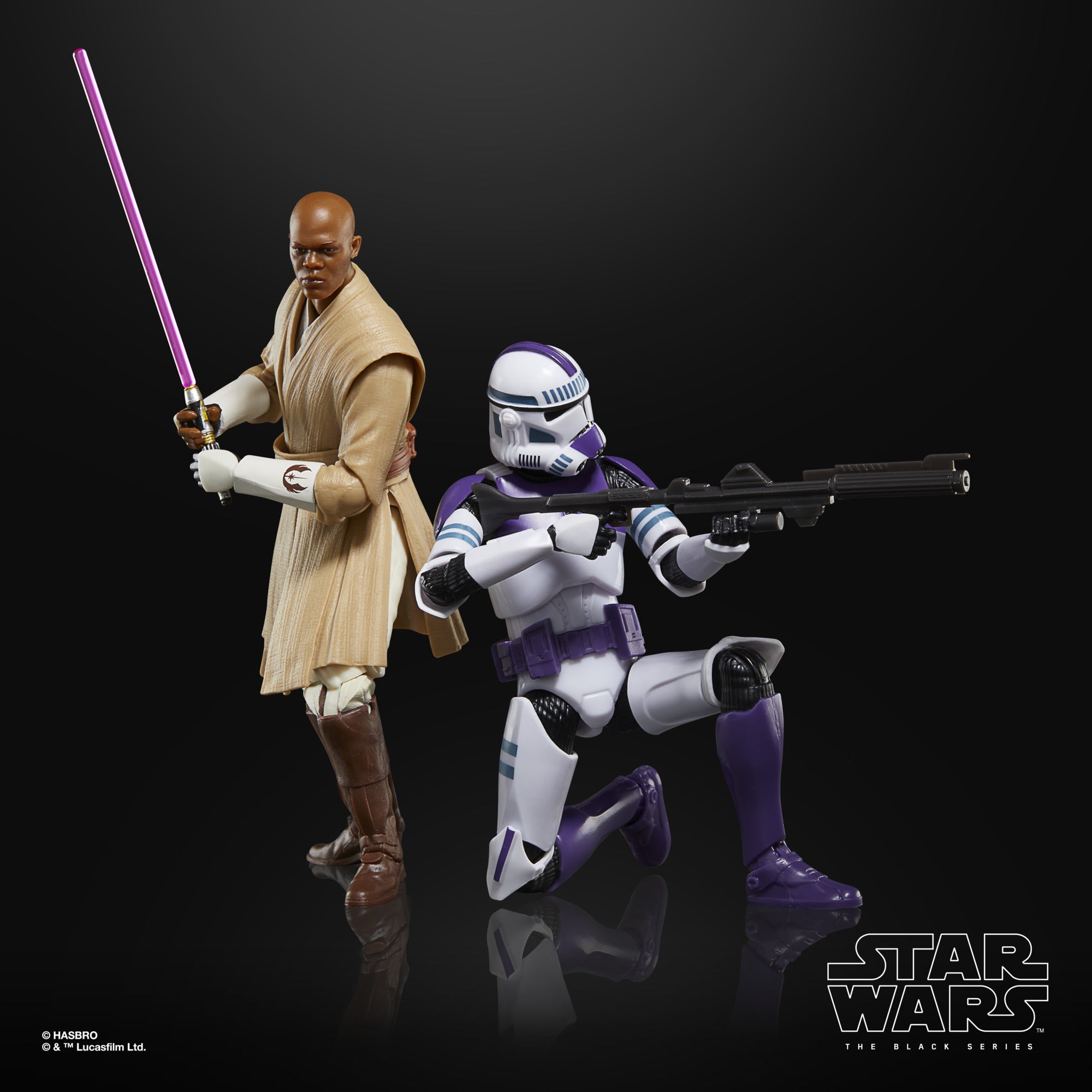 Star Wars The Black Series: Clones Of The Republic - Mace Windu Y Clone Trooper Legion 187