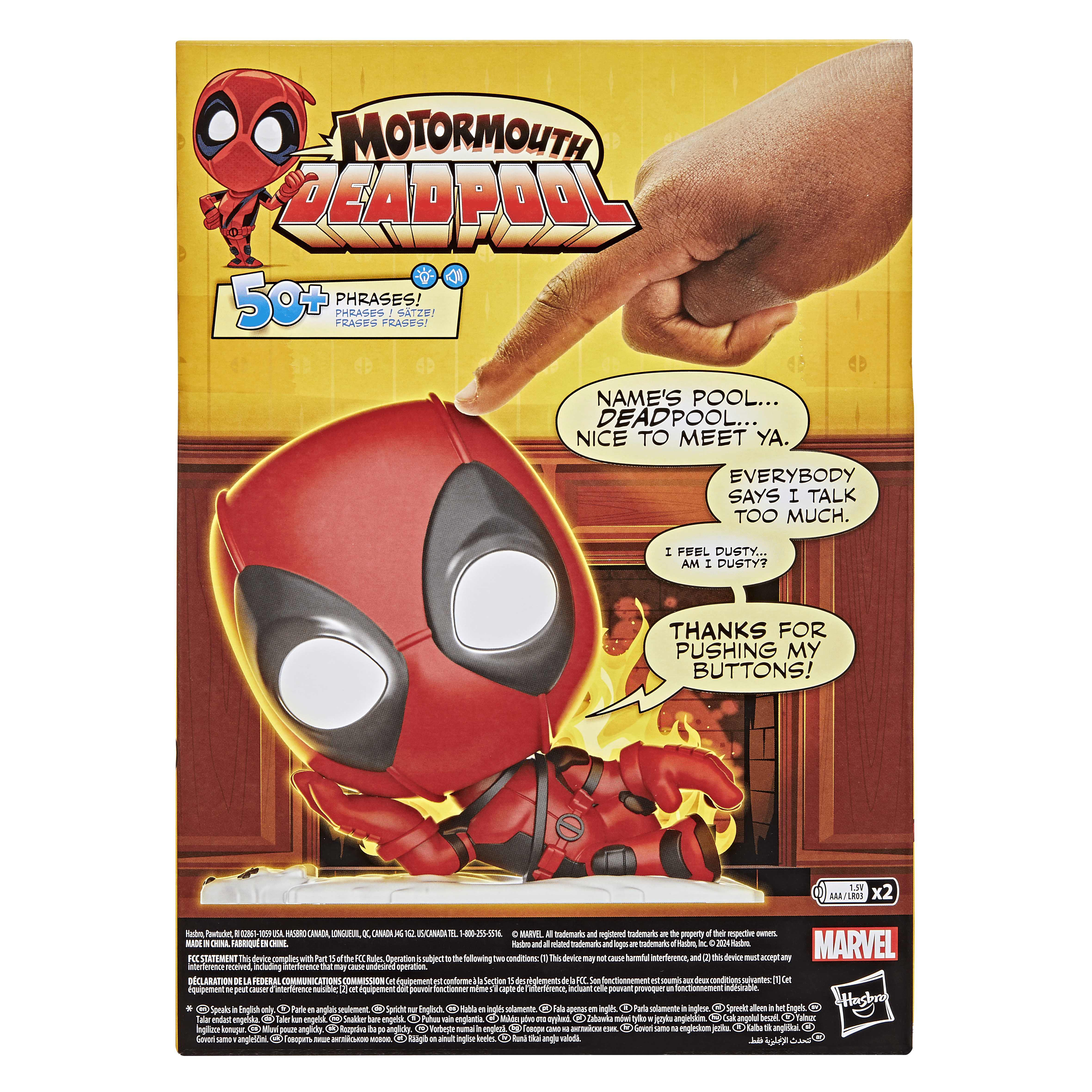 Marvel: Motormouth Deadpool Juguete Interactivo