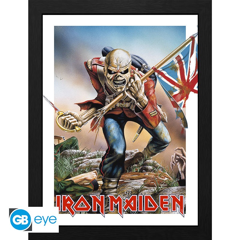 ABYStyle Framed Print: Iron Maiden - Trooper Eddie Impresion Enmarcada