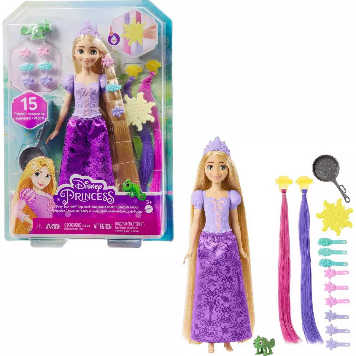 Disney Princess: Mu√±eca Rapunzel Cabello De Cuentos De Hadas