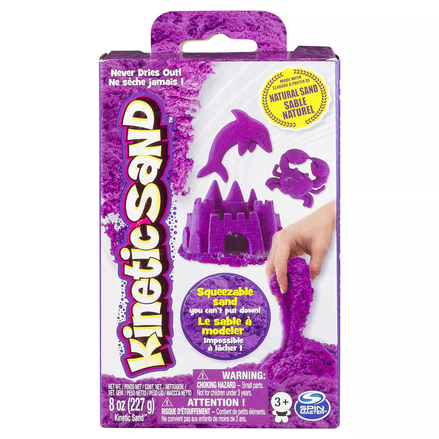 Kinetic Sand: Kinetic Sand Caja Marina de arena - Color Morado