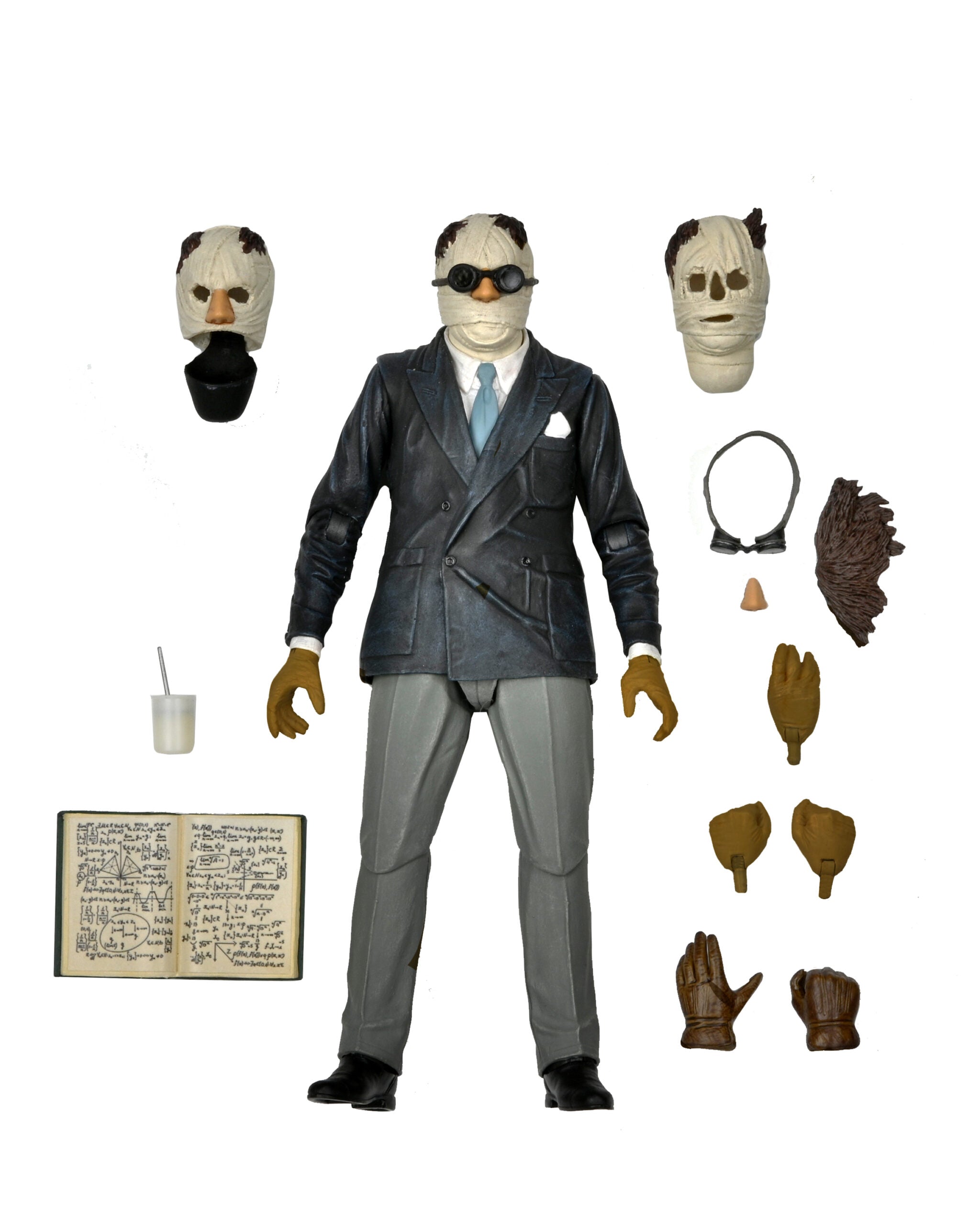 NECA Figura de Accion Ultimate: Universal Monsters - Hombre Invisible 7 Pulgadas