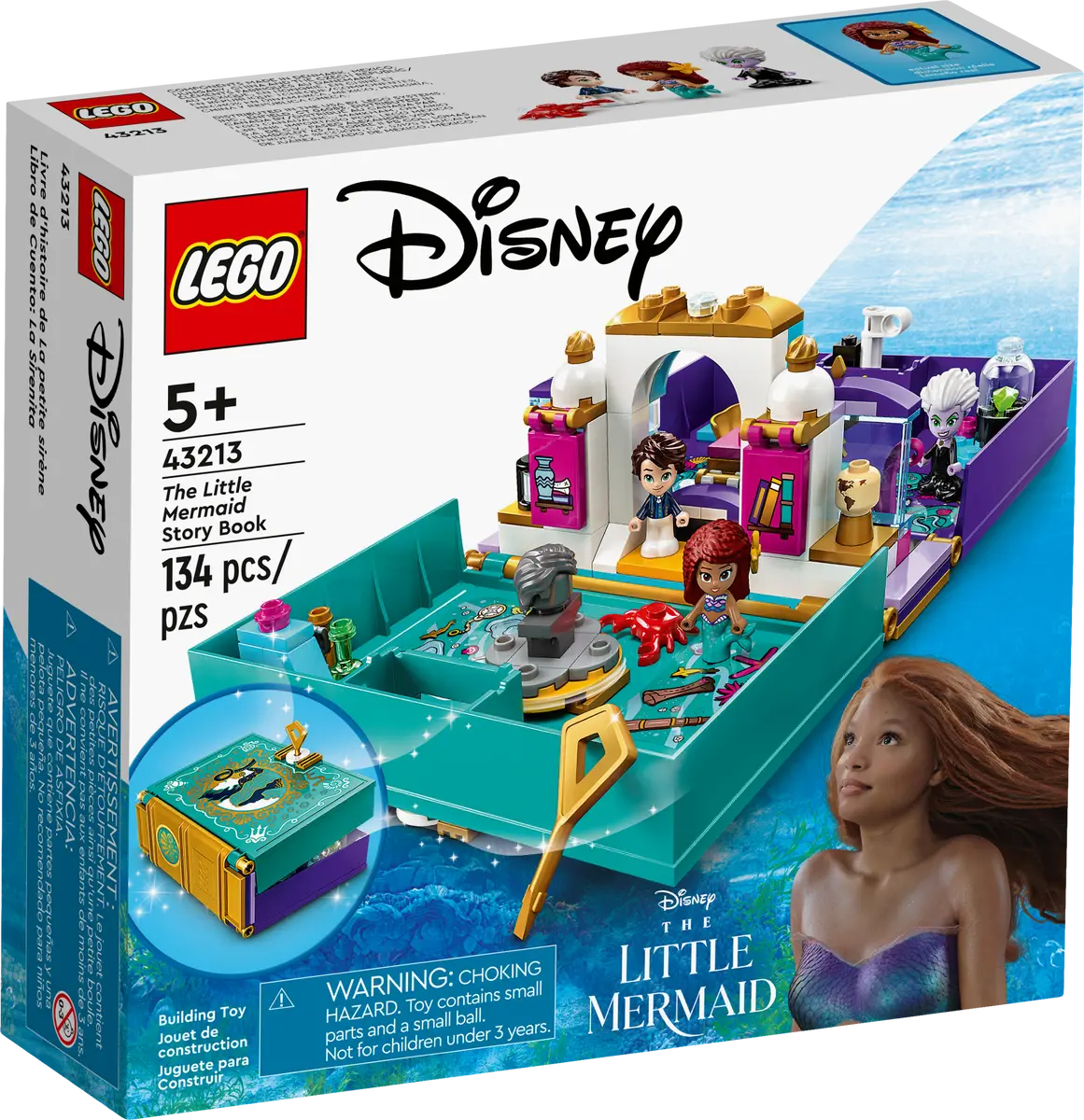 LEGO Disney Princess Libro de Cuento La Sirenita 43213