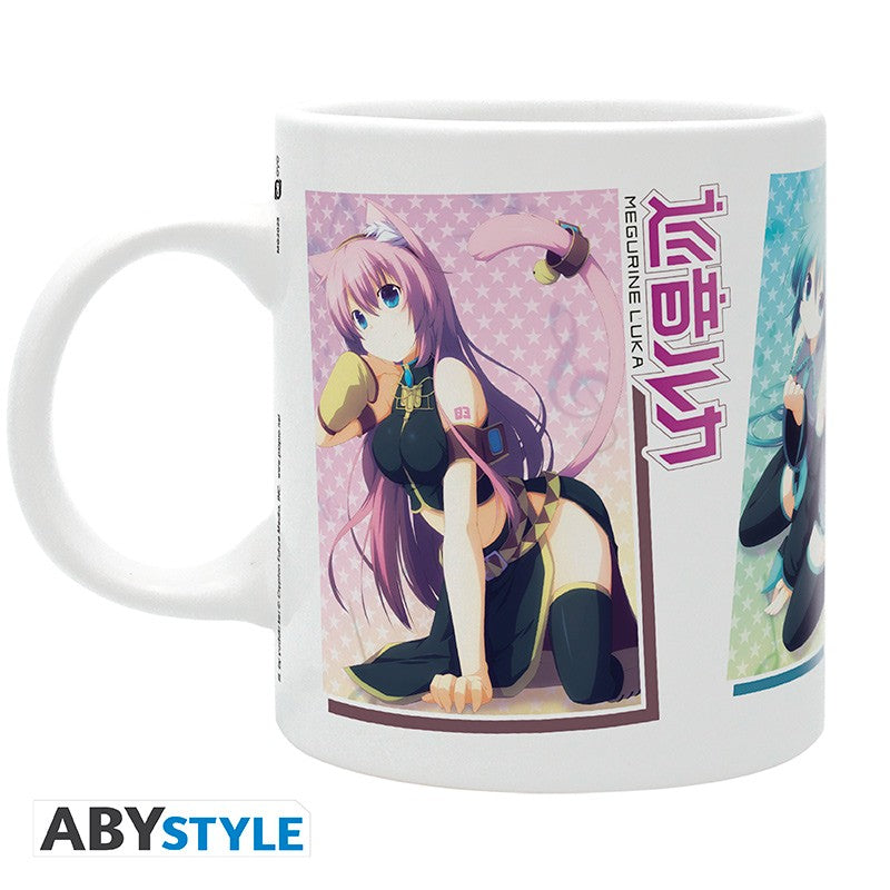 ABYStyle Taza De Ceramica: Vocaloid - Miku, Rin Y Luka Neko 320 ml