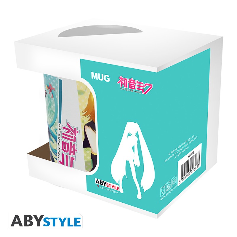 ABYStyle Taza De Ceramica: Vocaloid - Miku, Rin Y Luka Neko 320 ml