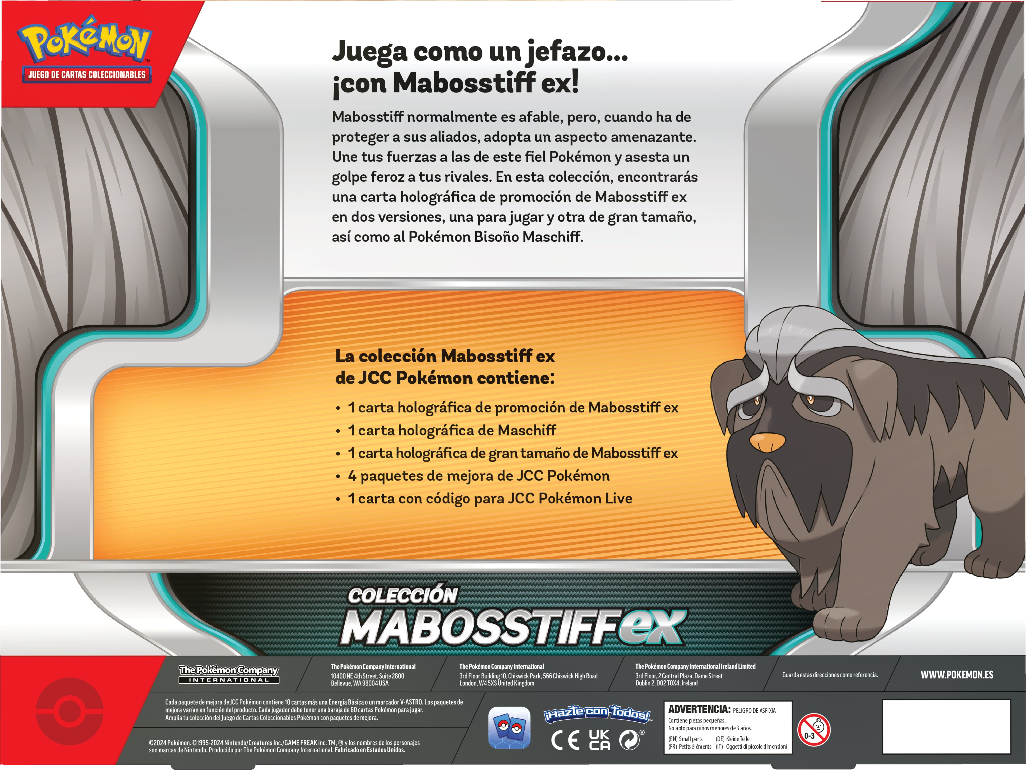 Pokemon TCG Scarlet & Violet: Mabosstiff Ex Box En Español