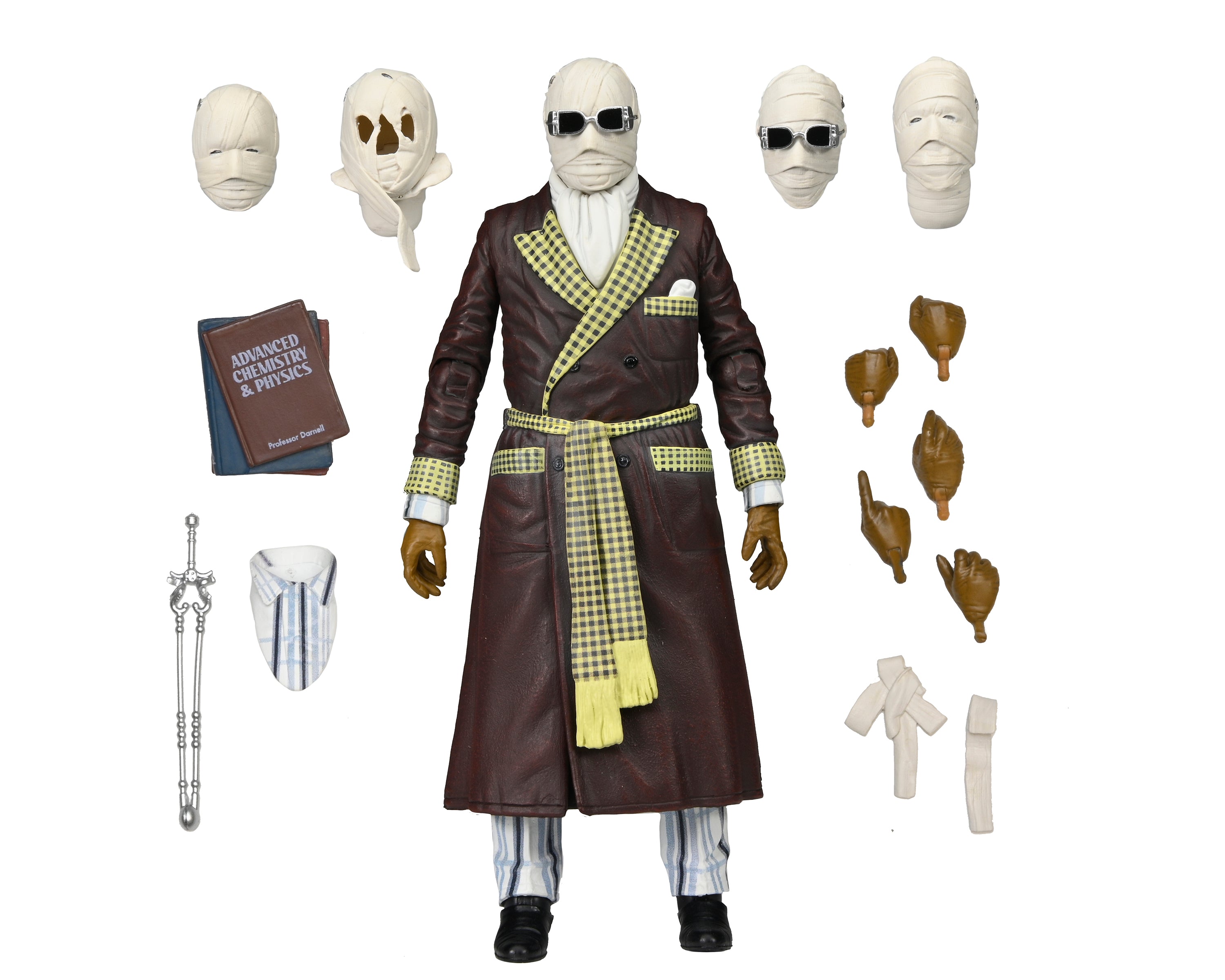 NECA Figura de Accion Ultimate: Universal Monsters -  El Hombre Invisible Kemp House 7 Pulgadas