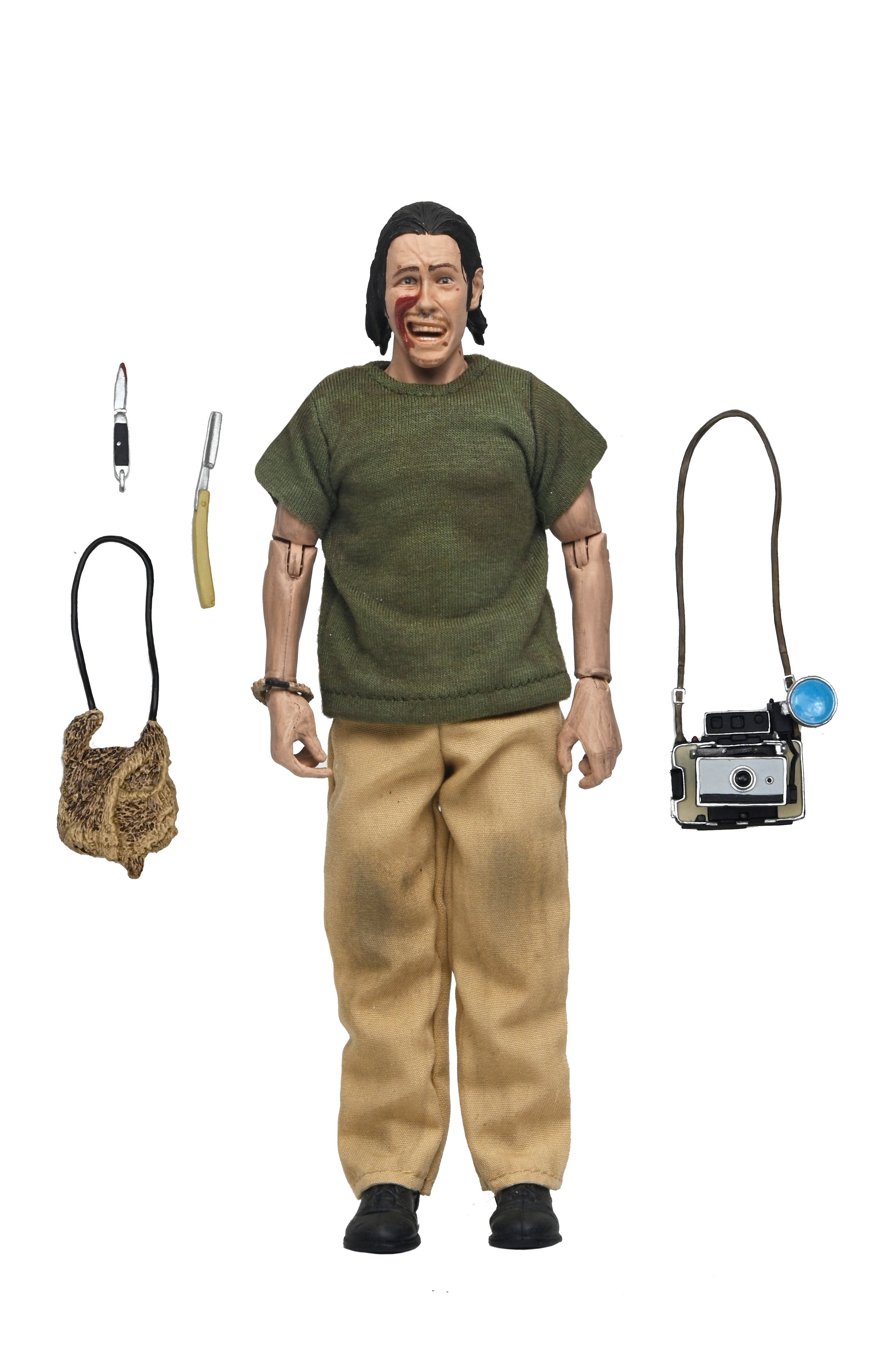 NECA Figura de Accion Vestida: La masacre de Texas 50 Aniversario - The Hitchhiker 8 Pulgadas