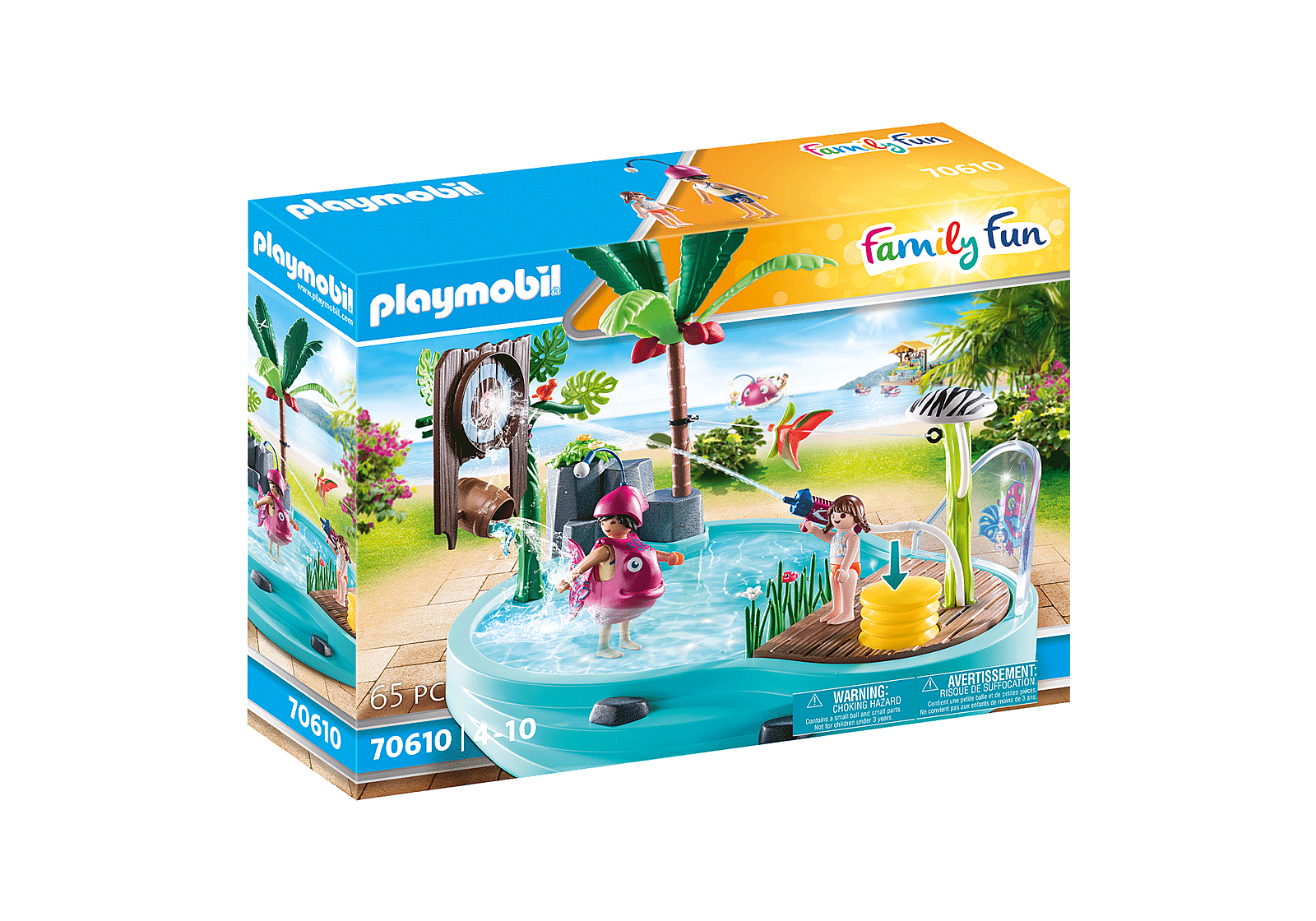 Playmobil Family fun: Piscina Divertida Con Rociador De Agua 70610