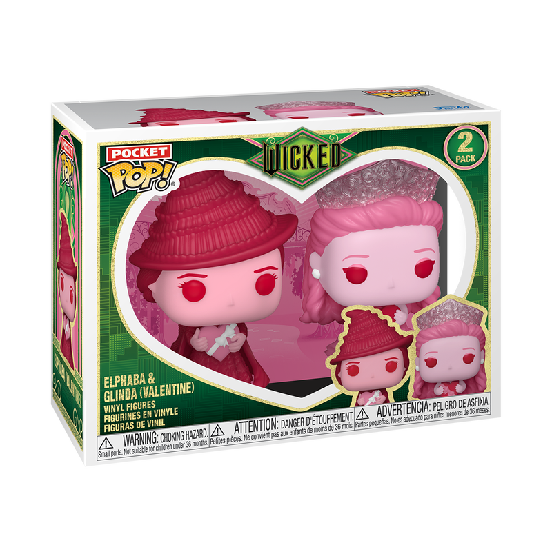 Funko Pocket Pop: San Valentin - Glinda y Elphaba 2 Pack