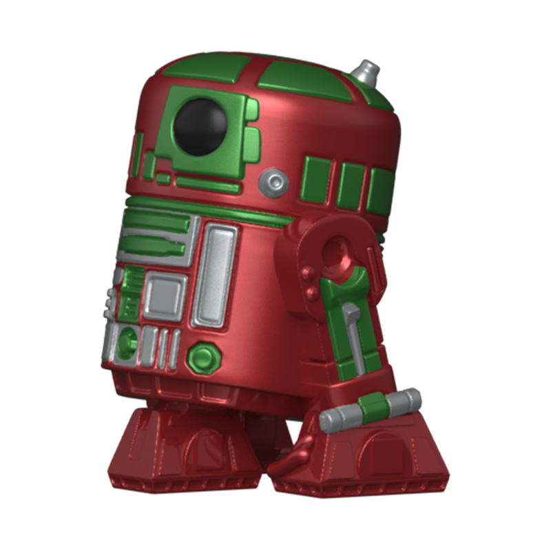 Funko Pop Keychain & Tee: Star Wars Holiday - Playera Infantil  Grande Con Llavero R2 D2 Metalico