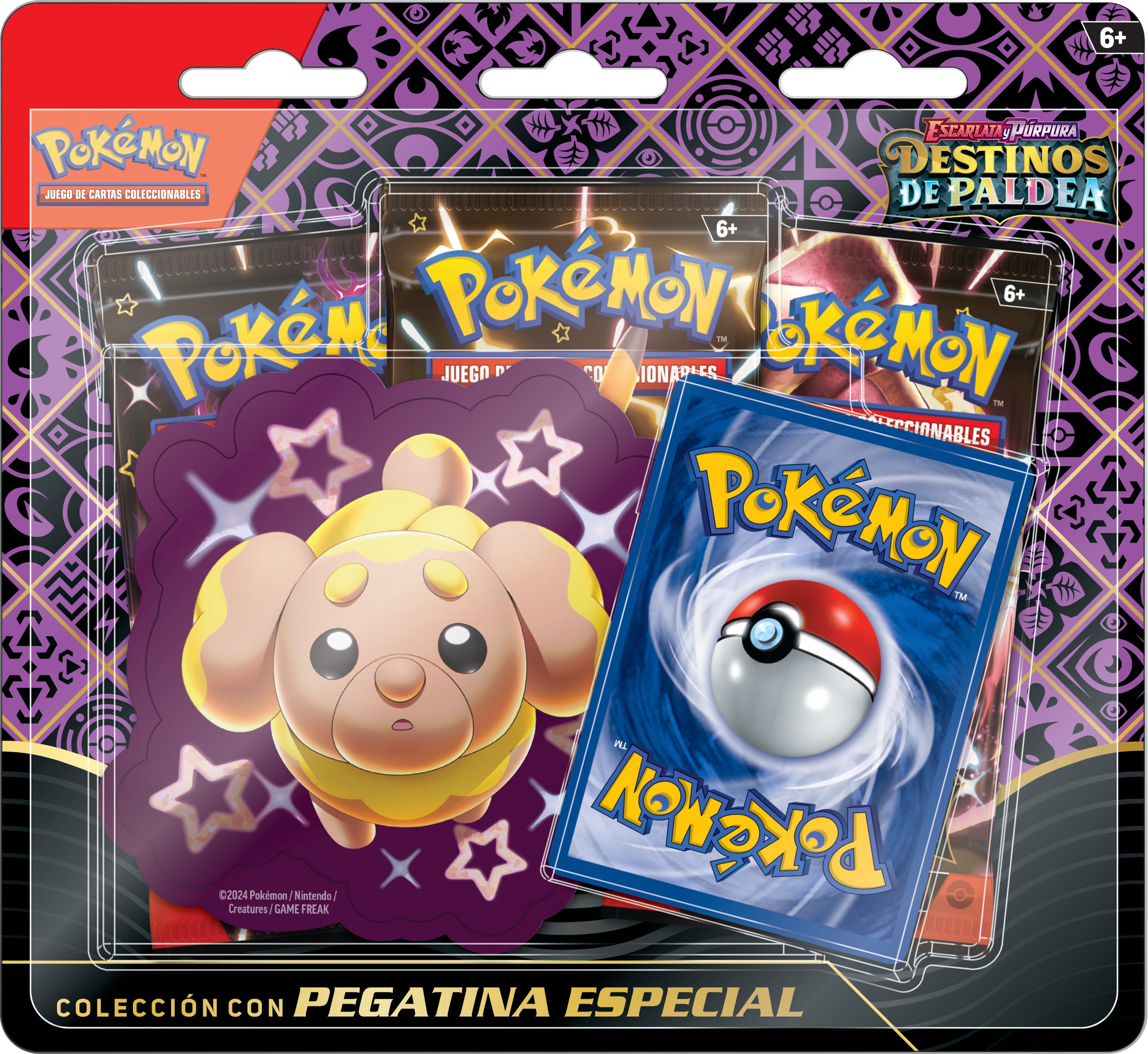 Pokemon TCG Scarlet & Violet: Paldean Fates - Tech Sticker Collection 3 pack En Ingles