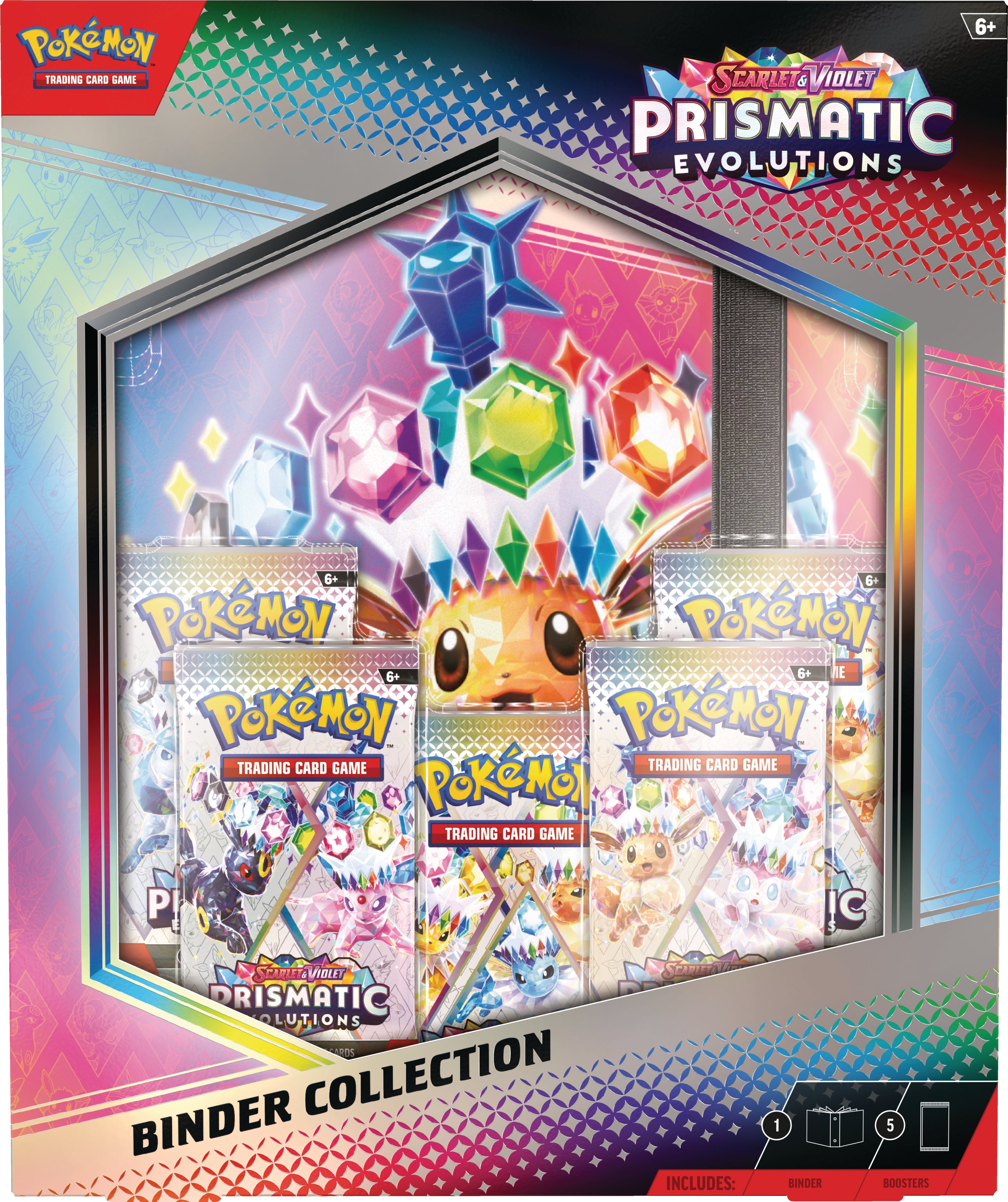 Pokemon TCG Escarlata y Purpura: Evoluciones Prismaticas - Binder Collection  En EspaÃ±ol