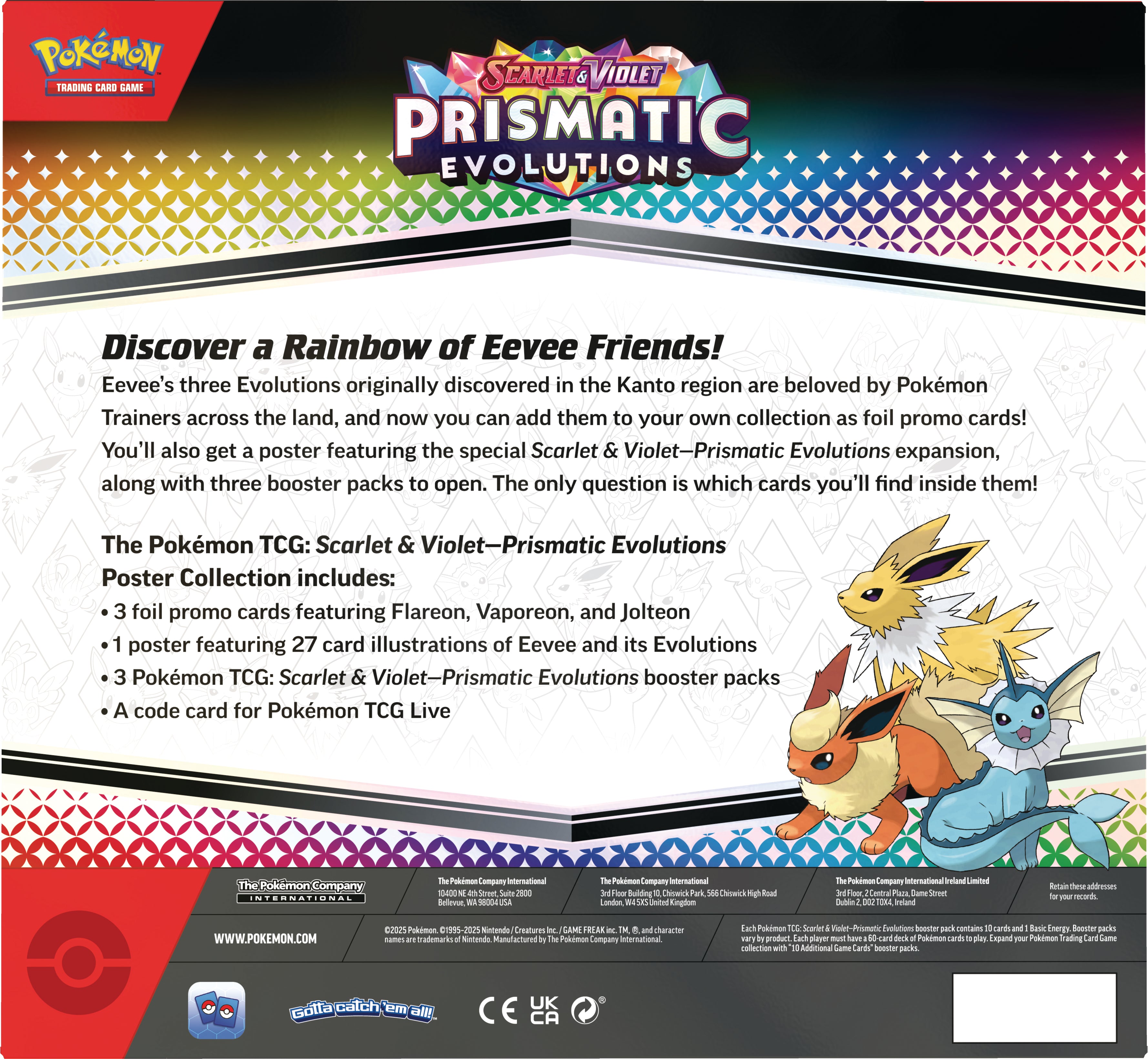 Pokemon TCG Escarlata y Purpura: Evoluciones Prismaticas - Poster Collection En EspaÃ±ol