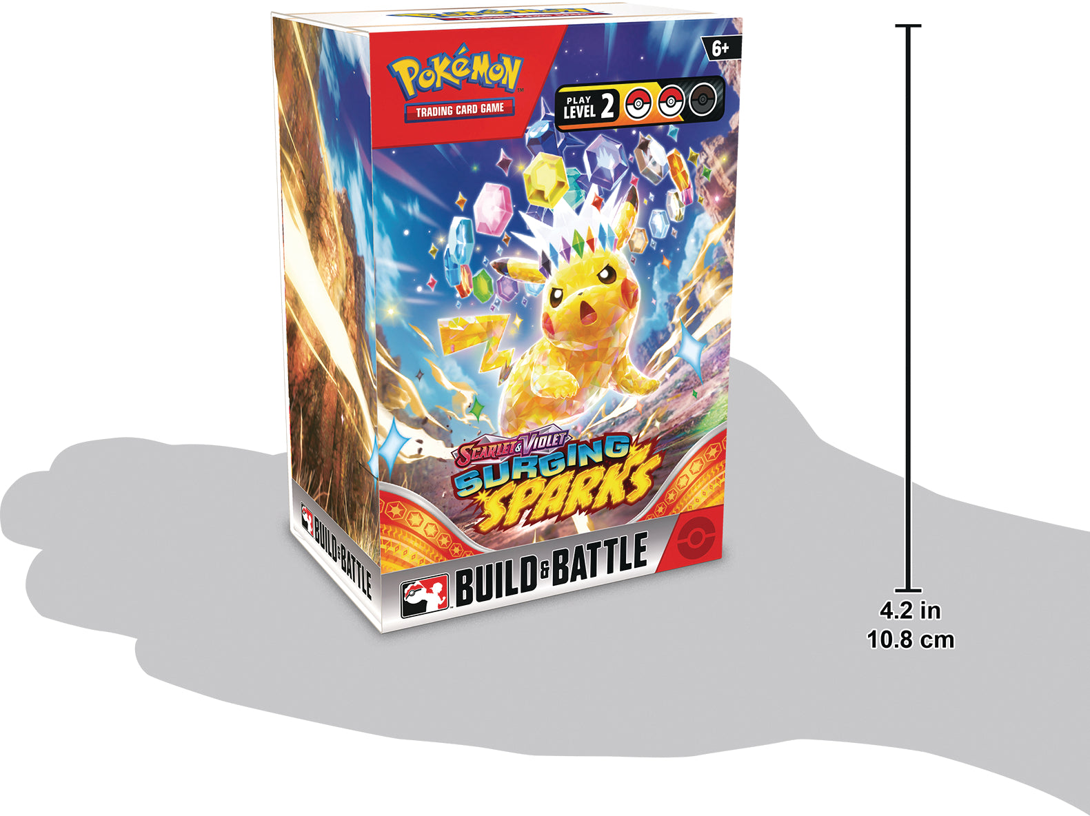 Pokemon TCG Escarlata y Purpura: Chispas Fulgurantes - Build & Battle Box En Español