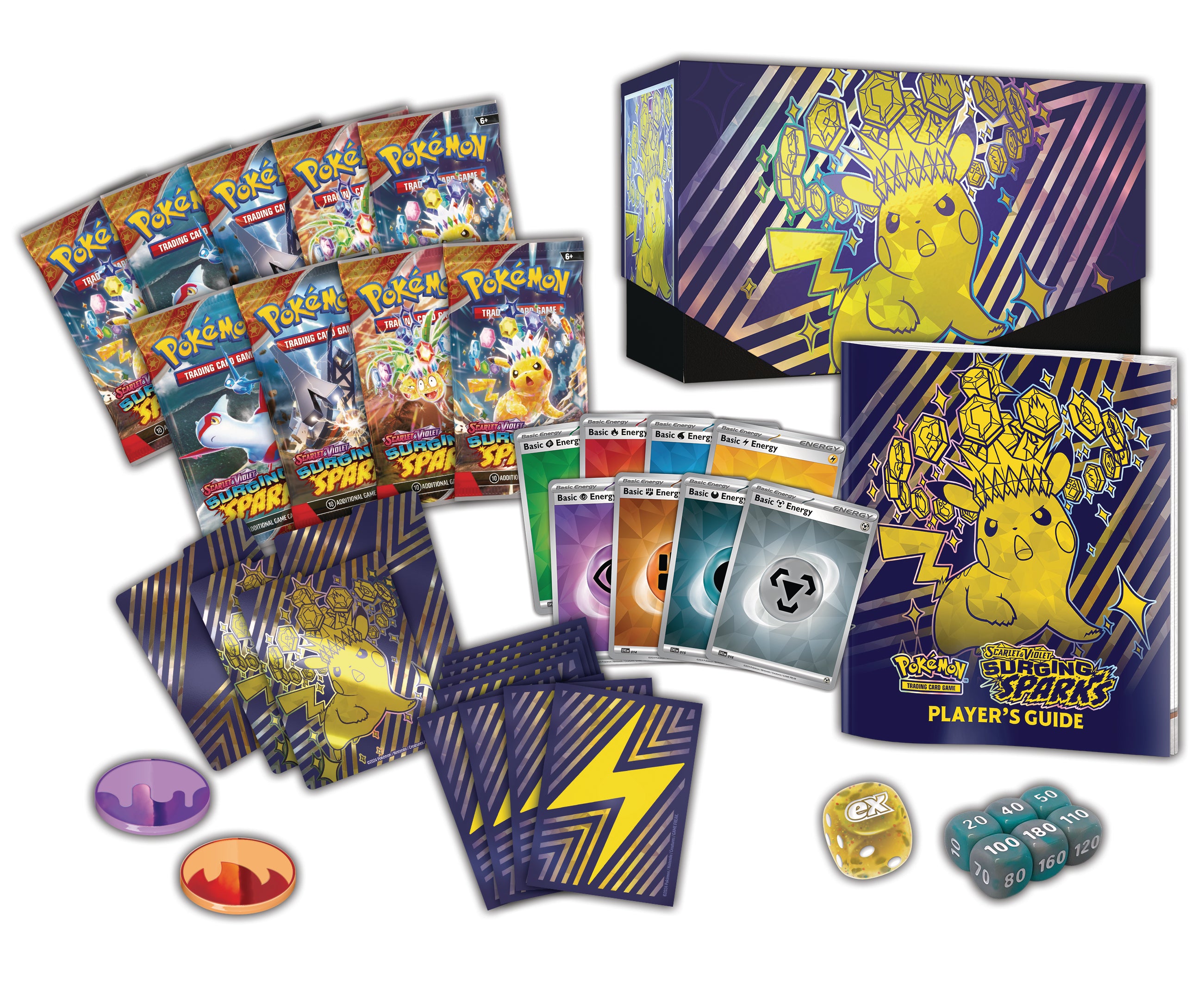 Pokemon TCG Scarlet & Violet: Surging Sparks - Elite Trainer Box Pikachu En Ingles