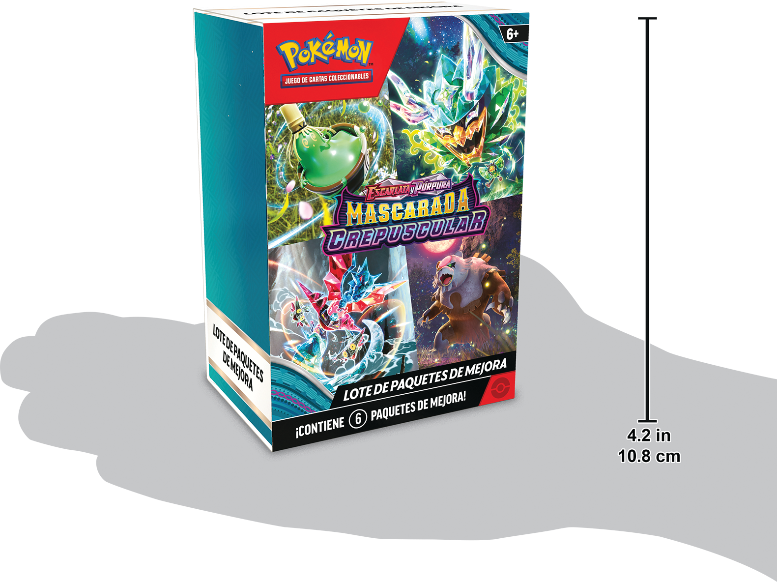 Pokemon TCG Escarlata y Purpura: Mascarada Crepuscular - Booster Bundle 6 Pack En Español