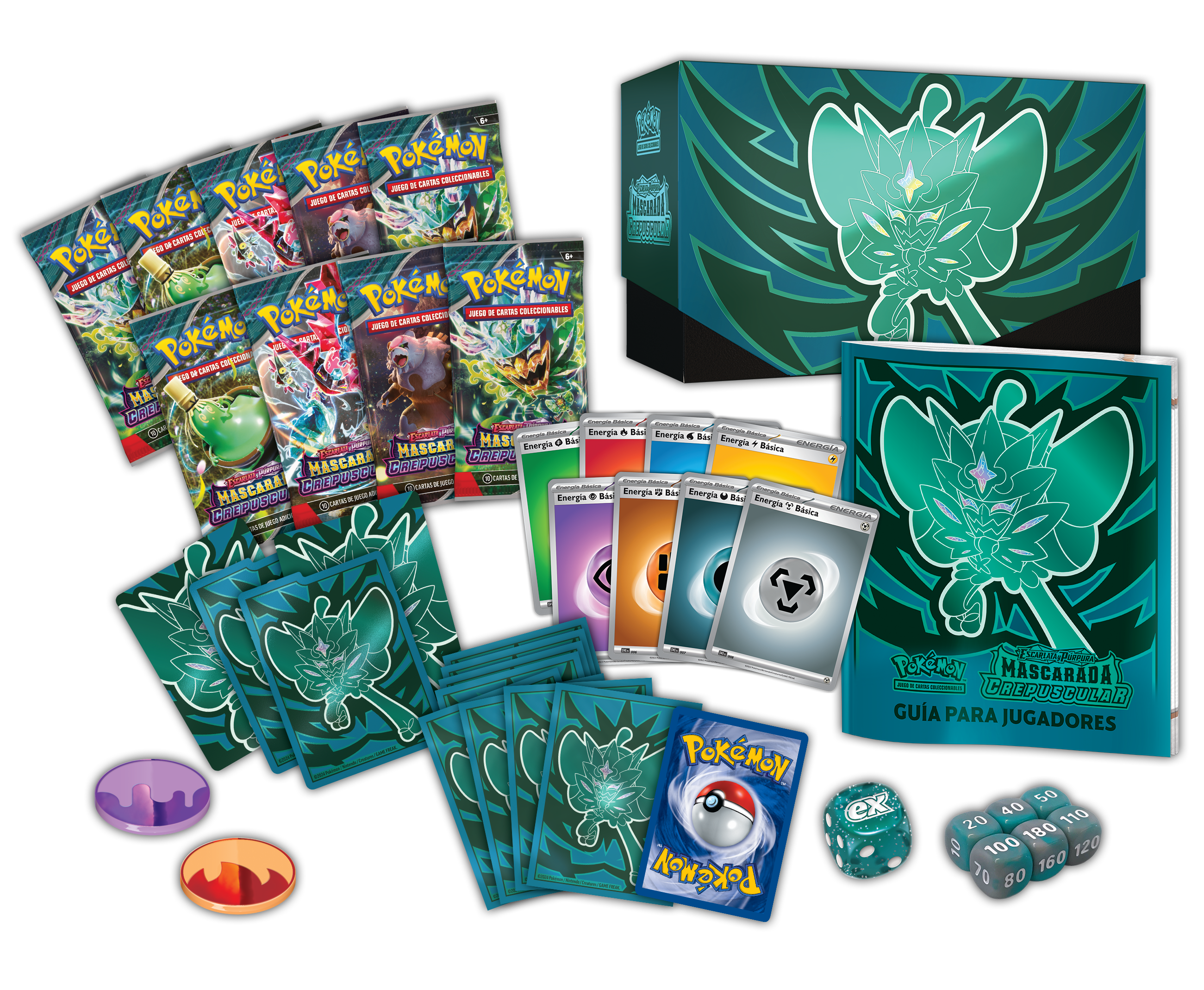 Pokemon TCG Escarlata y Purpura: Mascarada Crepuscular - Elite Trainer Box Ogerpon En Español