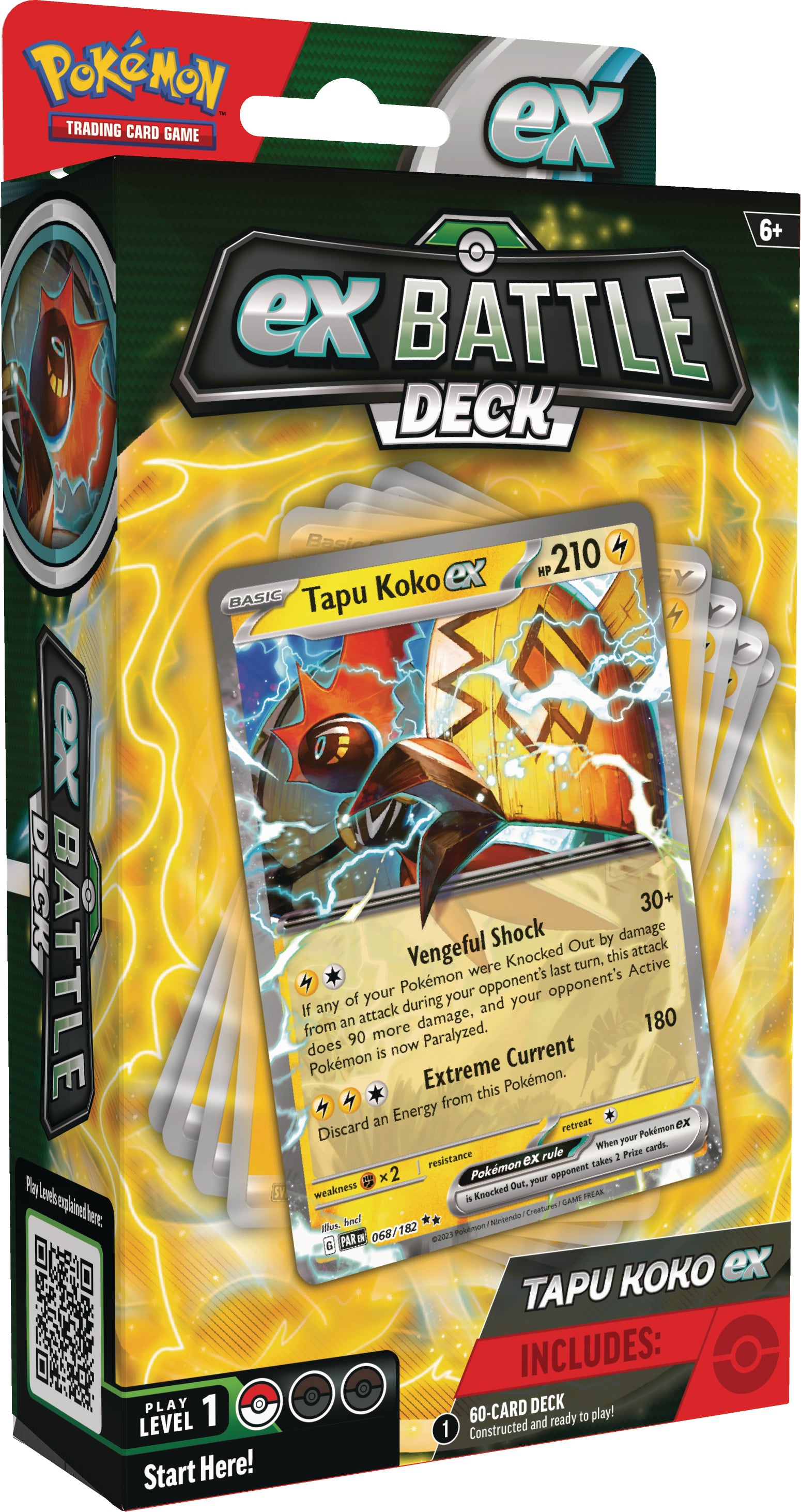 Pokemon TCG: Tapu Koko ex o Iron Leaves ex Battle Deck En Ingles Surtido