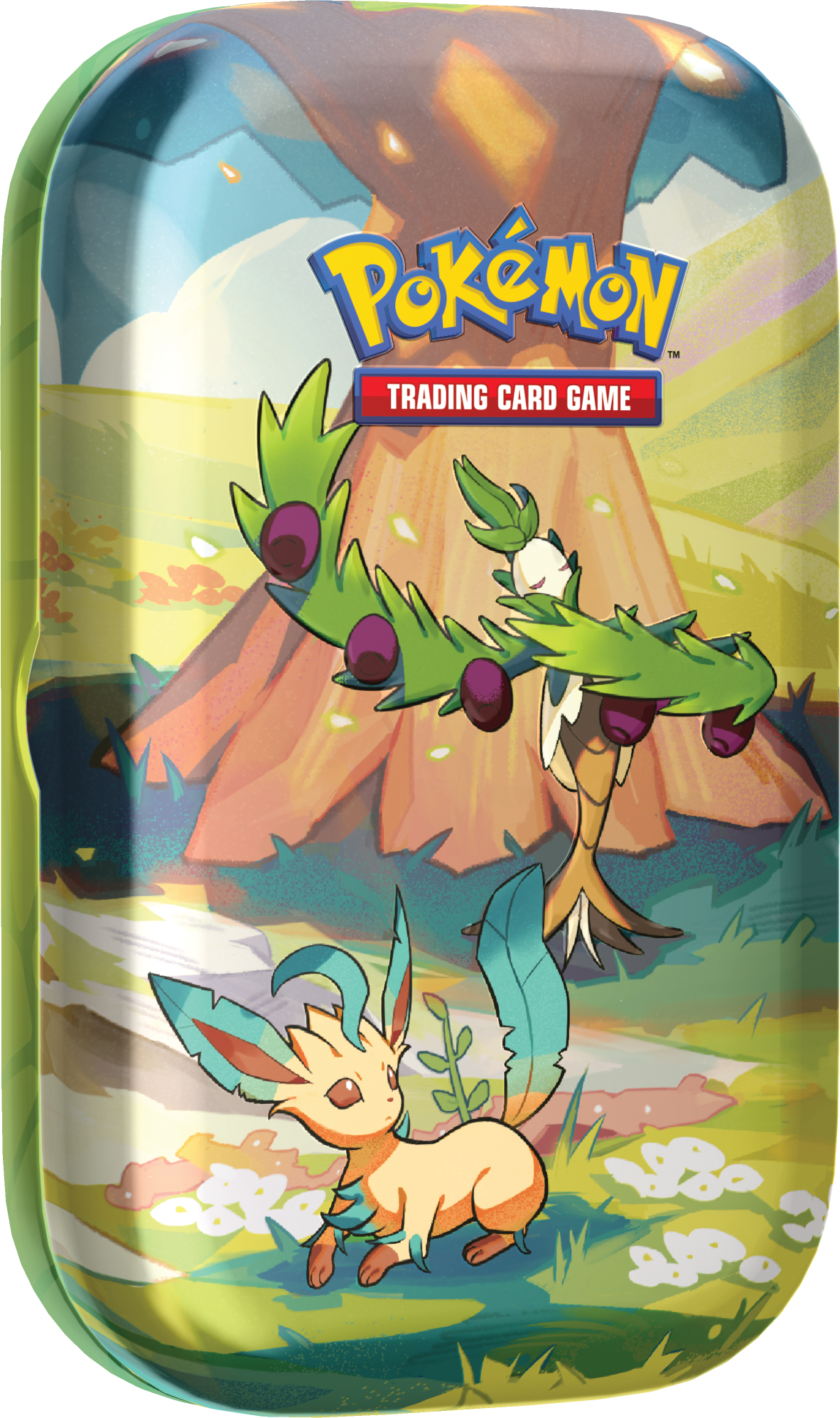 Pokemon TCG Scarlet & Violet: Vibrant Paldea - Arboliva con Leafeon Mini Tin En Ingles