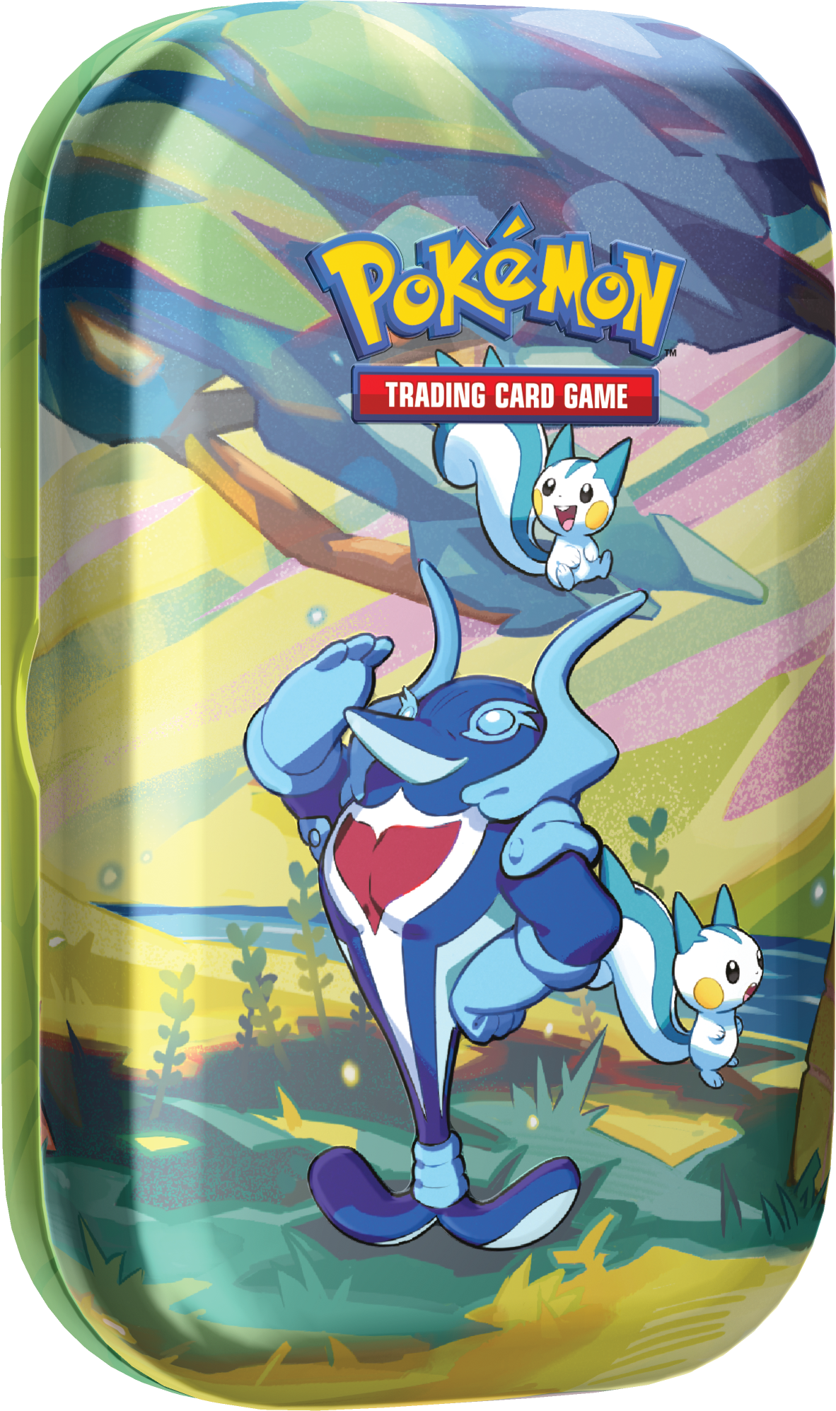 Pokemon TCG Scarlet & Violet: Vibrant Paldea - Palafin con Pachirisu Mini Tin En Ingles