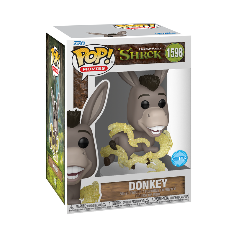 Funko Pop Movies: Shrek DreamWorks 30 Aniversario - Burro Glitter