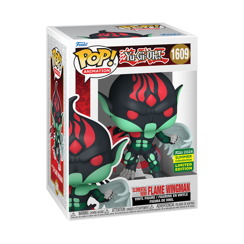 Funko Pop Animation: Yu Gi Oh - Heroe Elemental de la Llama Wingman Exclusivo SDCC 2024