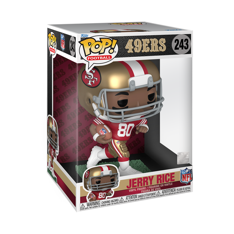 Funko Pop Jumbo NFL Legends: 49ers - Jerry Rice 10 Pulgadas