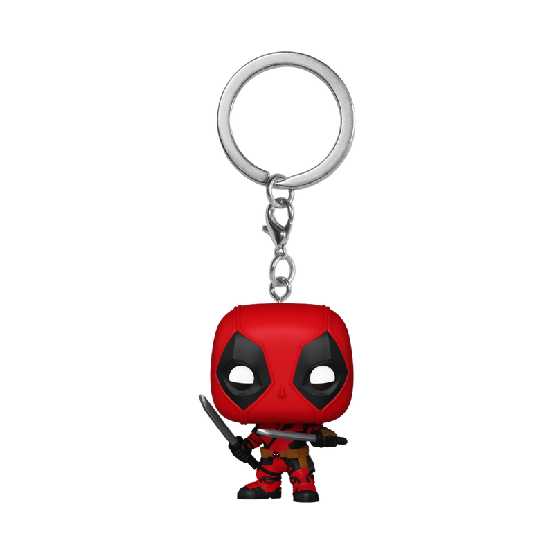 Funko Pop Keychain: Deadpool y Wolverine - Deadpool Con Espadas Llavero