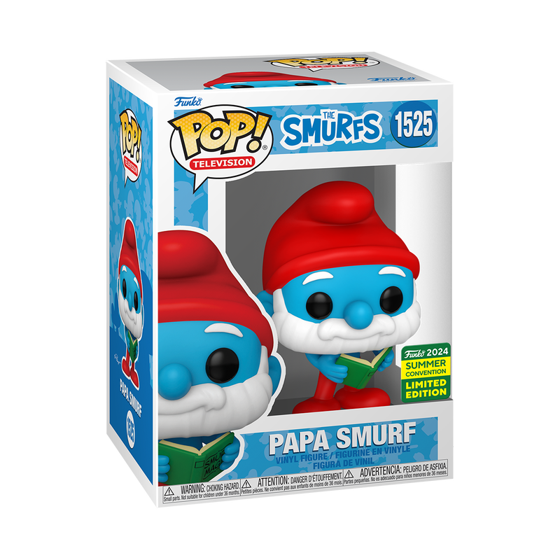 Funko Pop TV: Los Pitufos - Papa Pitufo con Libro Magico Exclusivo SDCC 2024