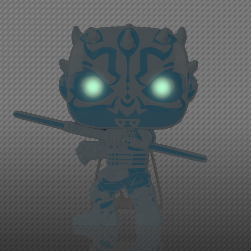 Funko Pop Pin: Star Wars Dark Side - Darth Maul Neon Pin Esmaltado