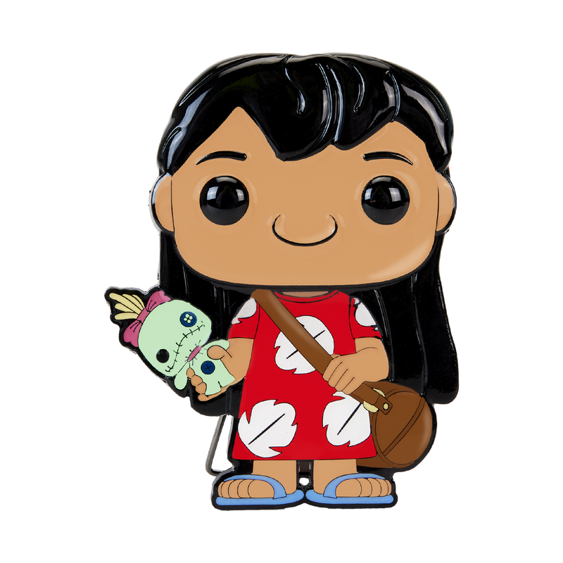 Funko Pop Pin: Disney Lilo y Stitch - Lilo Con Trapos Pin Esmaltado