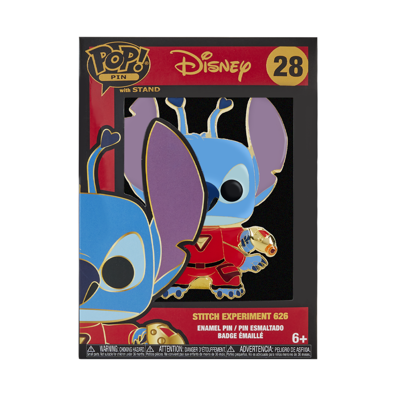 Funko Pop Pin: Disney Lilo y Stitch - Stitch Experimento 626 Pin Esmaltado