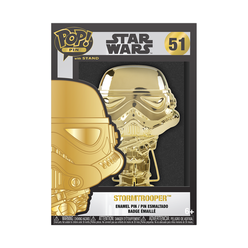 Funko Pop Pin: Star Wars Dark Side - Stormtrooper Neon Pin Esmaltado